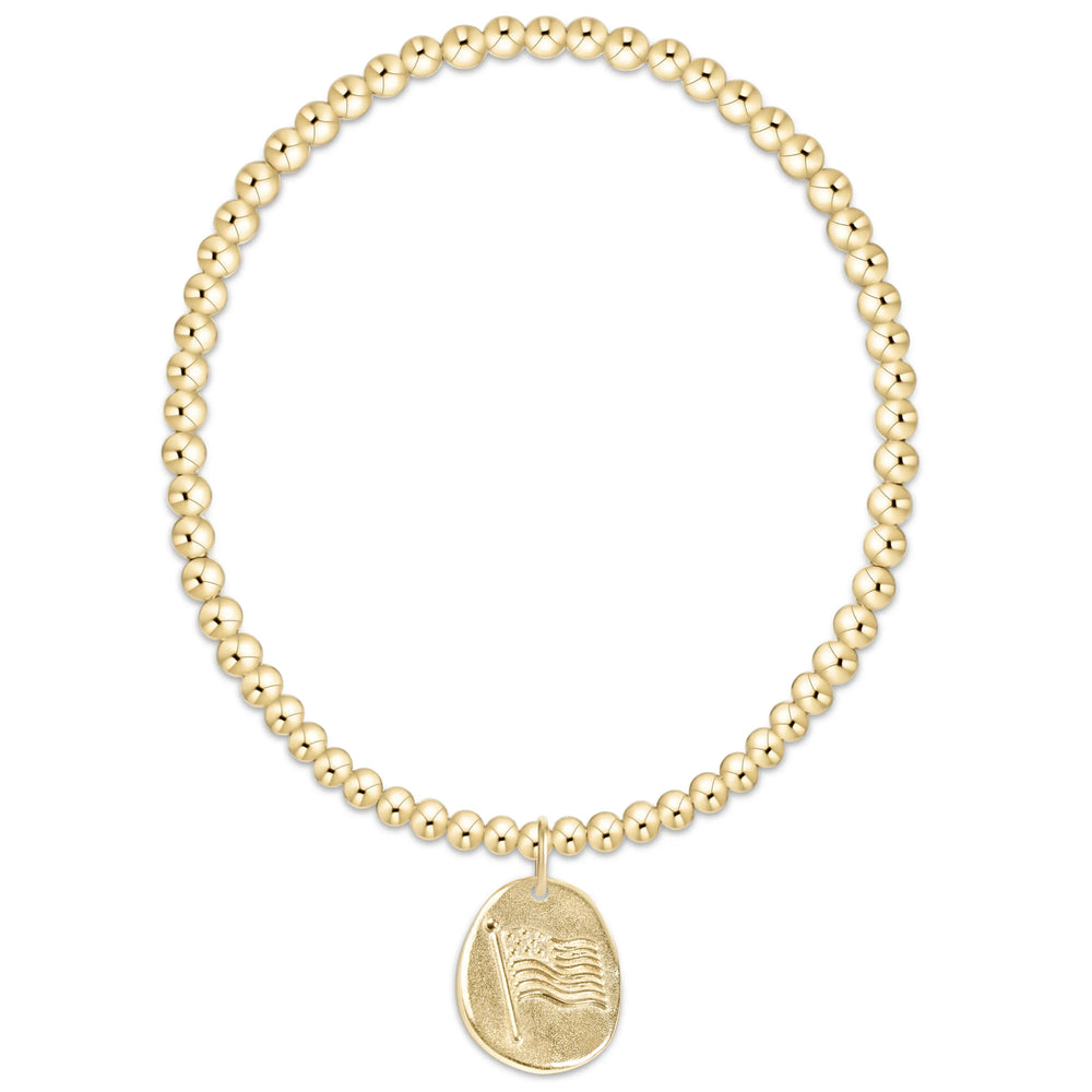 enewton Bracelet Classic Gold 3mm Bracelet - Inspire America Gold Disc