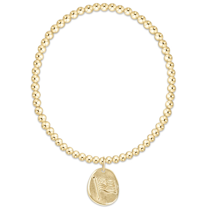 enewton Bracelet Classic Gold 3mm Bracelet - Inspire America Gold Disc