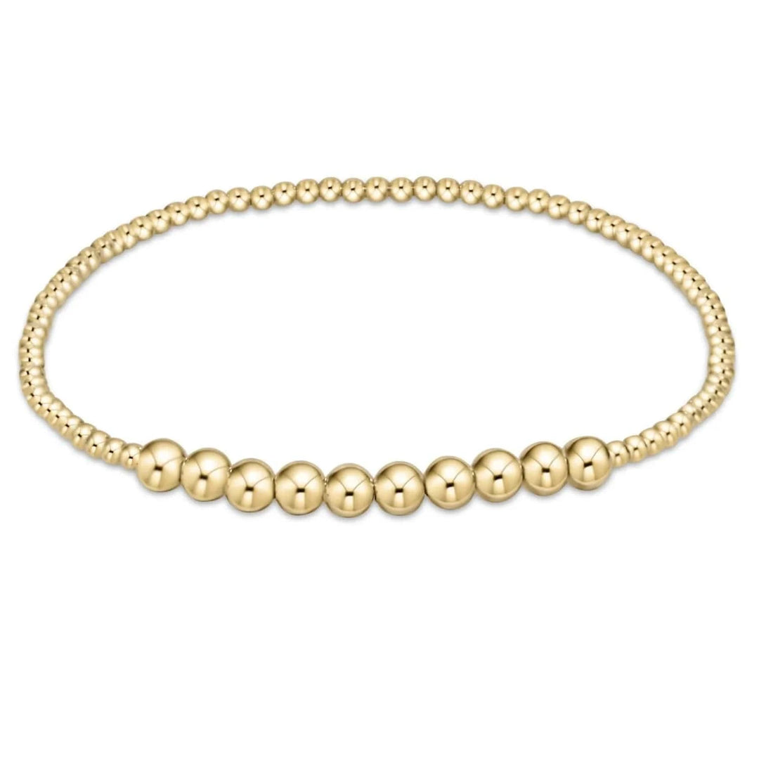 enewton Bracelet Classic Gold Beaded Bliss 2mm Bead Bracelet - 4mm Gold