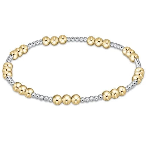enewton Bracelet Classic Joy Pattern 4mm Bead Bracelet - Mixed Metal