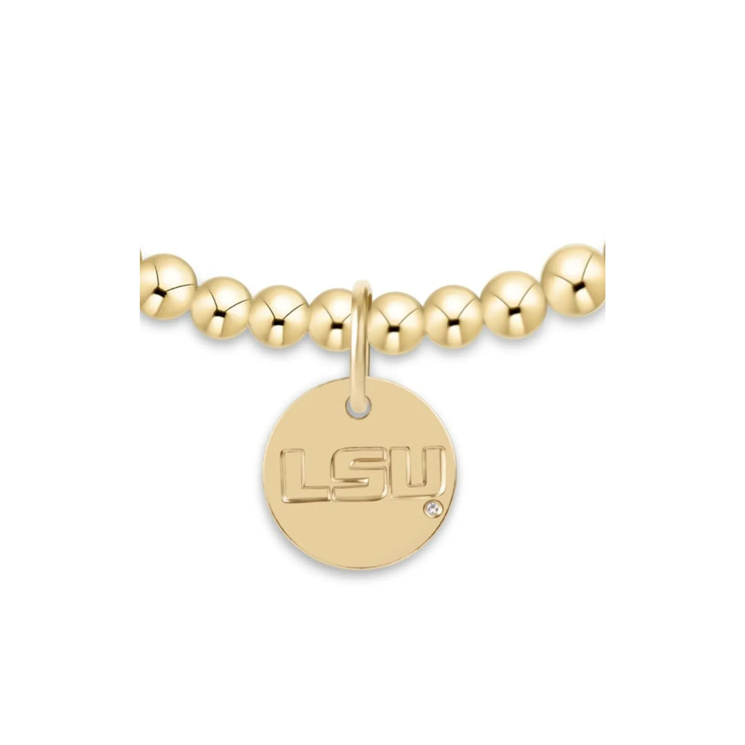 enewton Bracelet eCollegiate Classic Gold 3mm Bracelet - LSU Disc