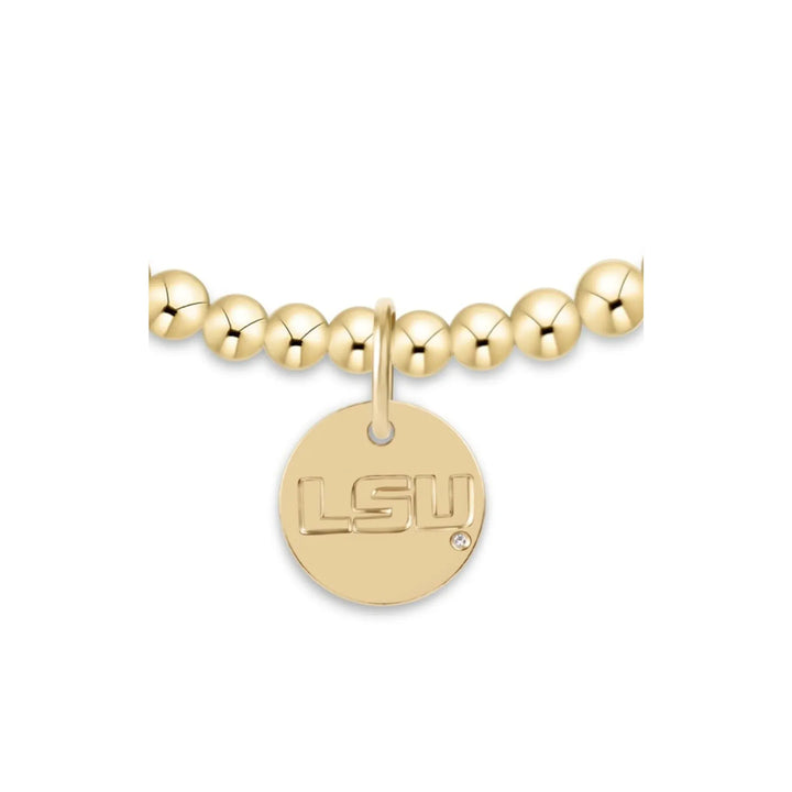 enewton Bracelet eCollegiate Classic Gold 3mm Bracelet - LSU Disc