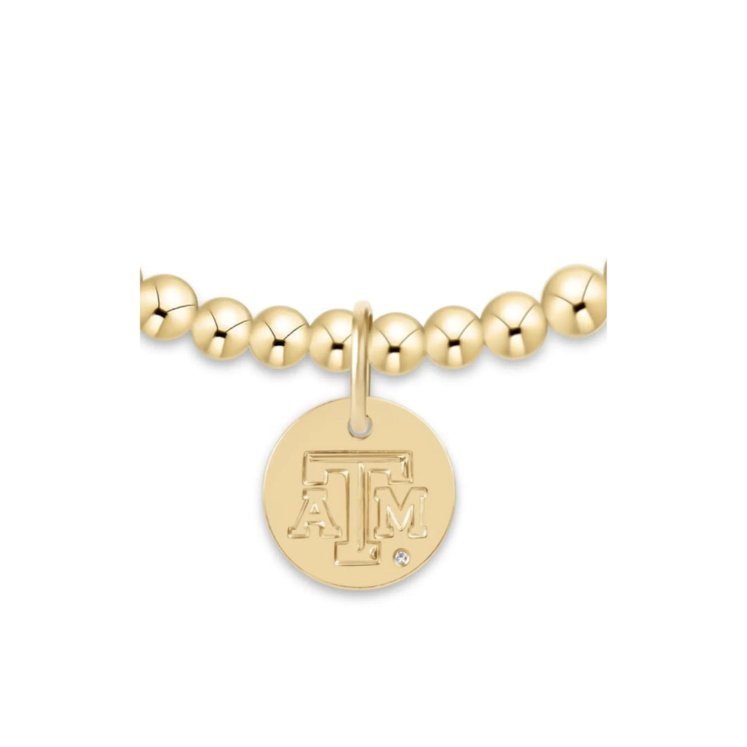 enewton Bracelet eCollegiate Classic Gold 3mm Bracelet - Texas A&amp;M Disc