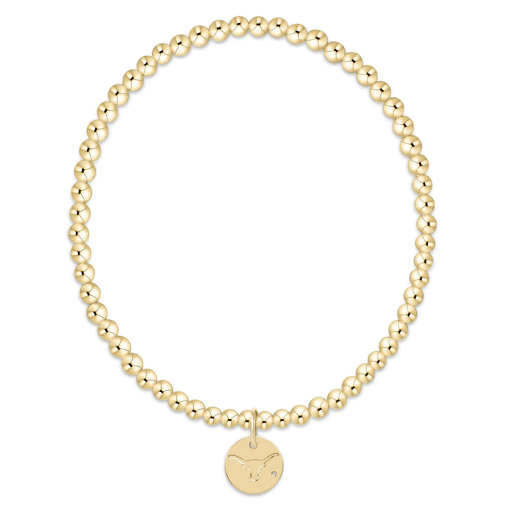 enewton Bracelet eCollegiate Classic Gold 3mm Bracelet - UT Austin Disc