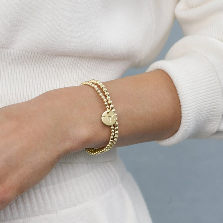 enewton Bracelet eCollegiate Classic Gold 3mm Bracelet - UT Austin Disc
