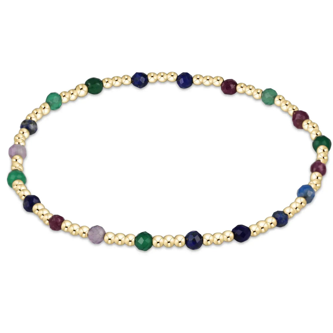 enewton Bracelet Gemstone Gold Sincerity Pattern 3mm Bead Bracelet - Hot Mess FW25