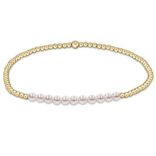 enewton Bracelet Gold Bliss 2Mm Bead Bracelet - Pearl