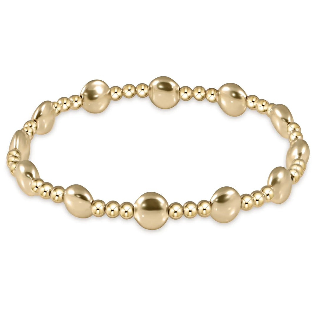 Gold 6mm Honesty Sincerity bracelet by enewton featuring a sleek, polished design perfect for elegant wristwear.