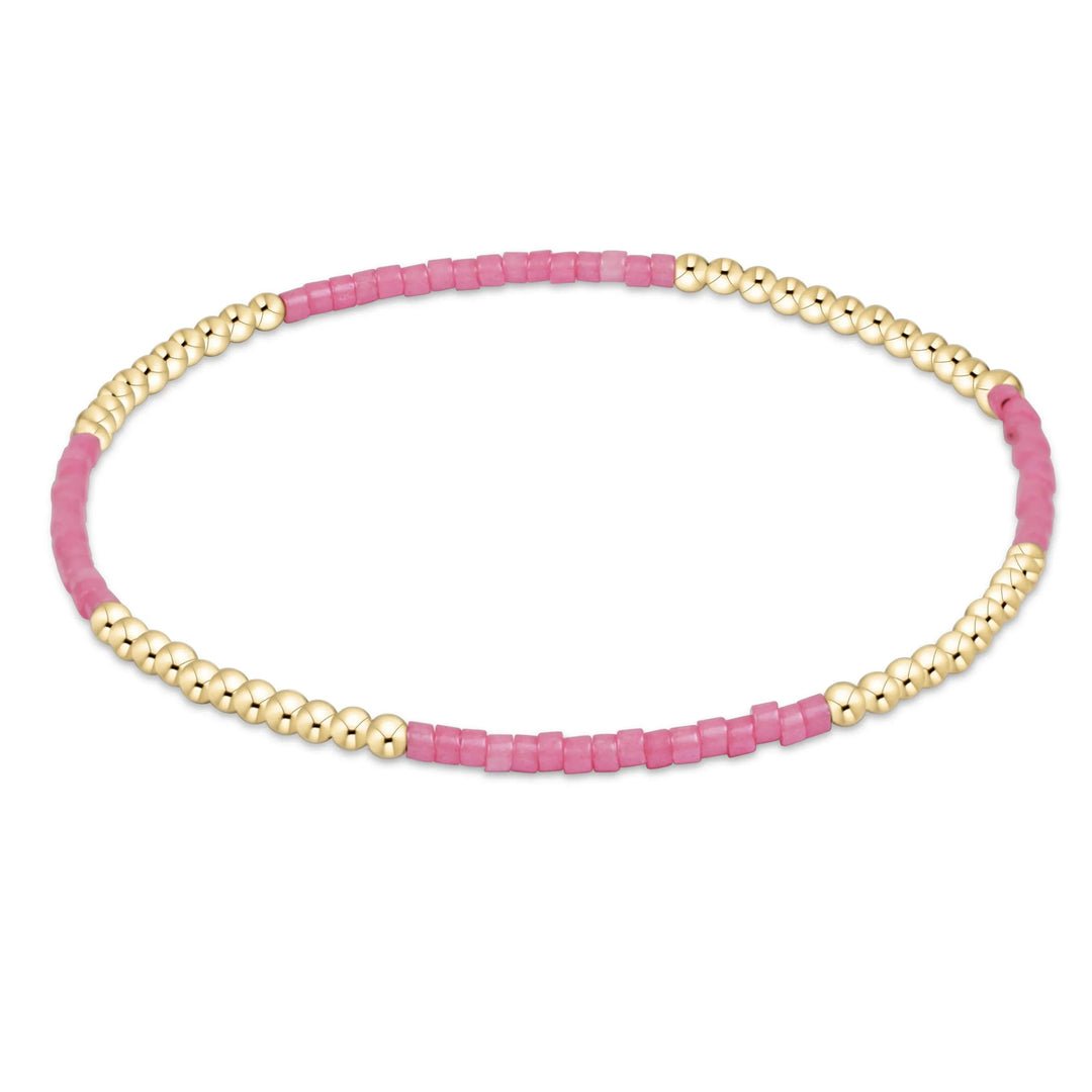 Colorful Hope Blissful Bracelet by enewton featuring bubblegum pink beads and a delicate, stylish design.