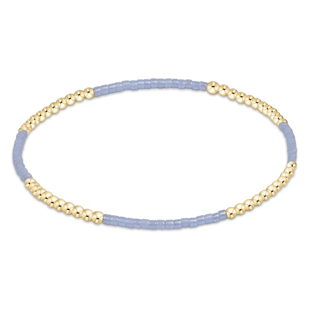 Enewton Hope Blissful Bracelet in Ocean Mist with delicate beaded design and silver accents, stylish jewelry accessory.