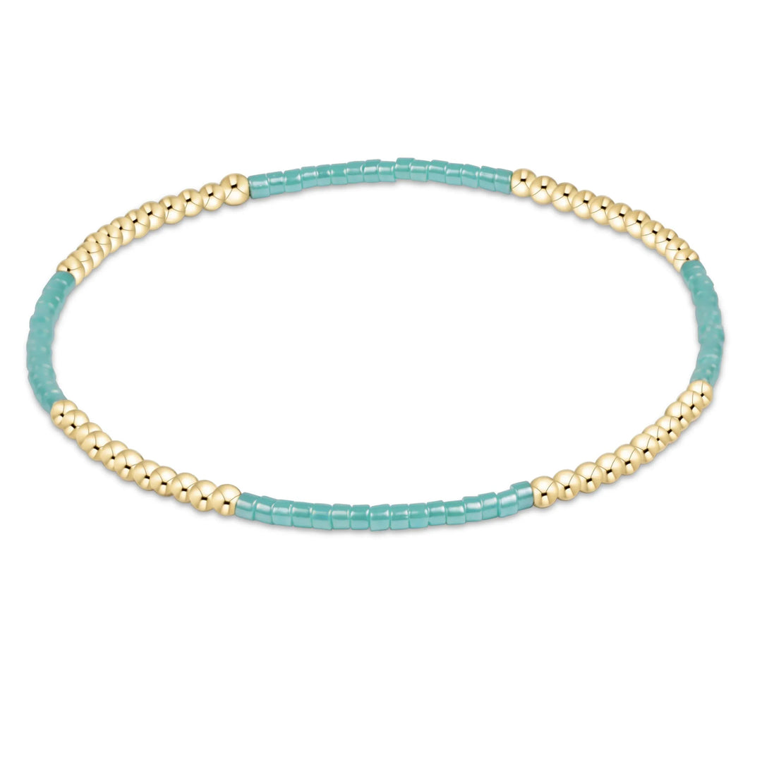 Hope Blissful Bracelet by enewton featuring smooth sea glass beads on a delicate bracelet for a natural, elegant look.