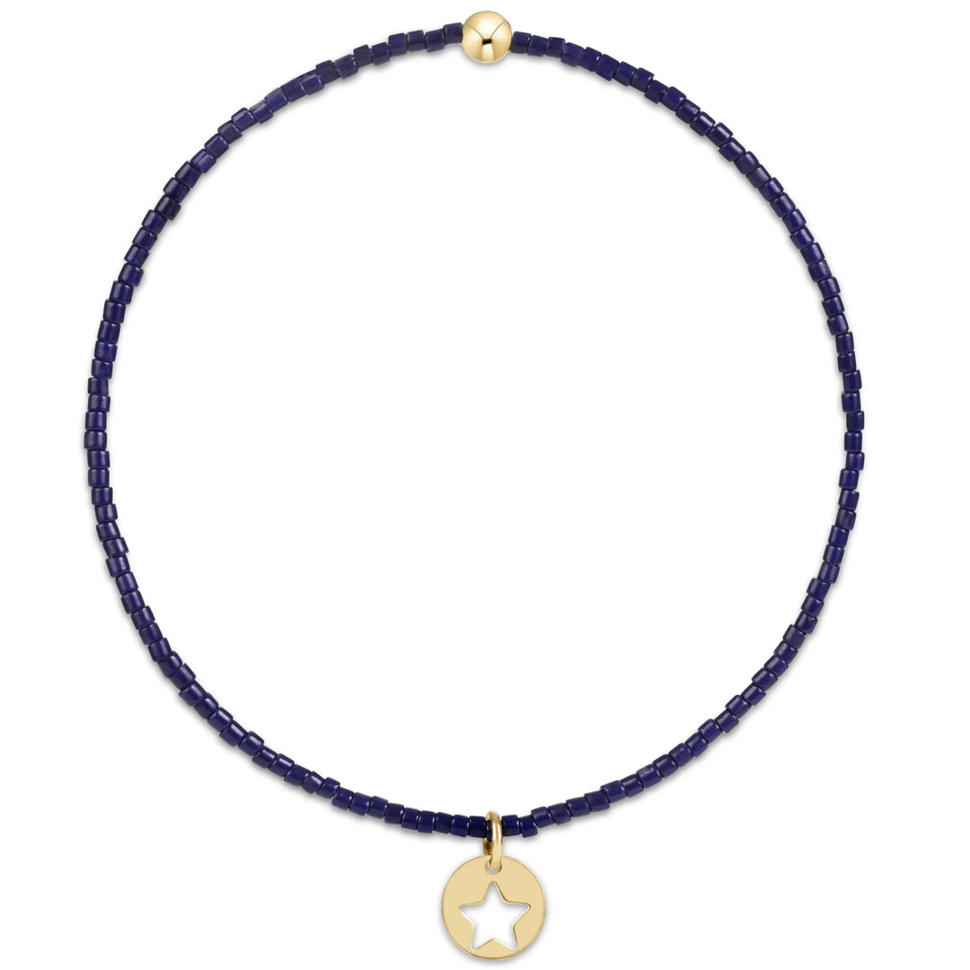 enewton Bracelet Hope Classic Bracelet - Navy - Star Small Gold Disc