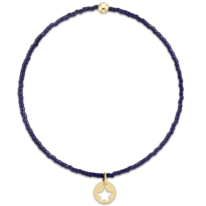 enewton Bracelet Hope Classic Bracelet - Navy - Star Small Gold Disc