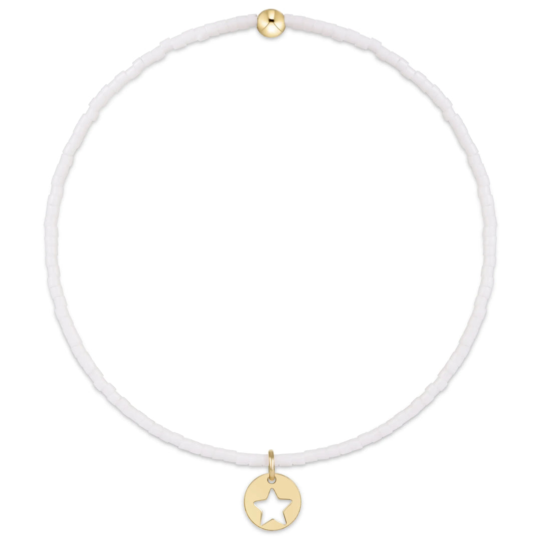 enewton Bracelet Hope Classic Bracelet - White - Star Small Gold Disc