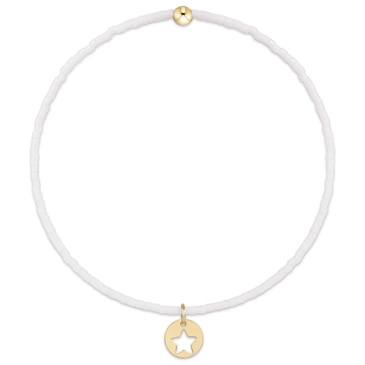 enewton Bracelet Hope Classic Bracelet - White - Star Small Gold Disc