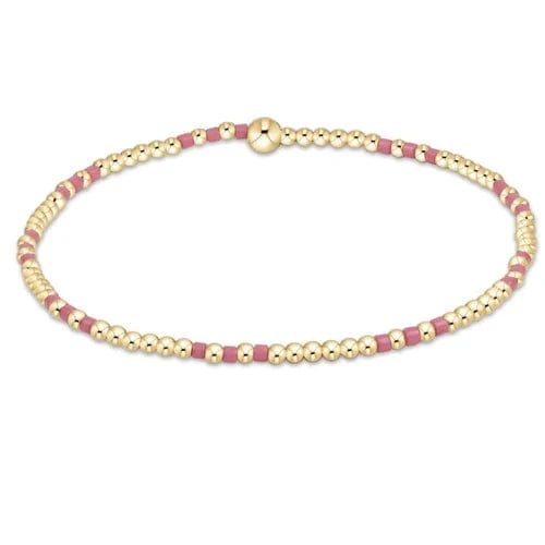 enewton Bracelet Hope Joy Pattern 2mm Bead Bracelet - Bright Pink