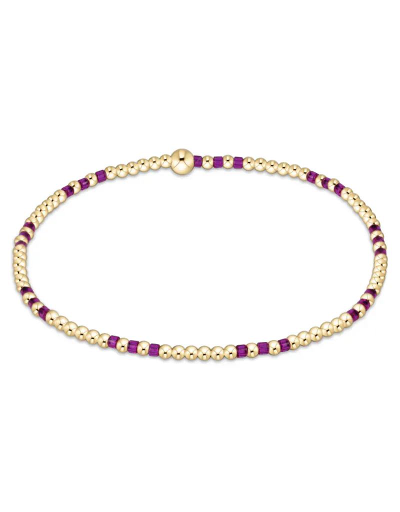 enewton Bracelet Hope Joy Pattern 2mm Bead Bracelet - Fuchsia