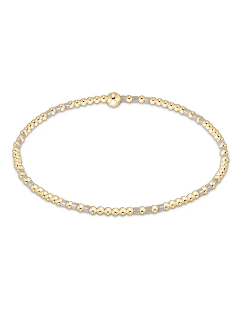 enewton Bracelet Hope Joy Pattern 2mm Bead Bracelet - Milkshake