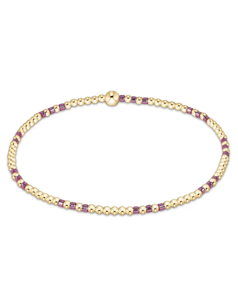 enewton Bracelet Hope Joy Pattern 2mm Bead Bracelet - Pink Metallic