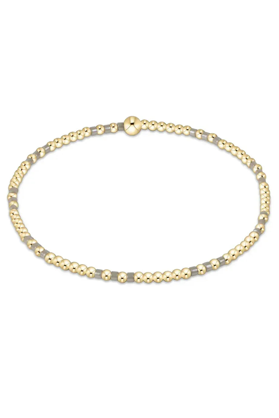 enewton Bracelet Hope Joy Pattern 2mm Bead Bracelet - Taupe with a Twist