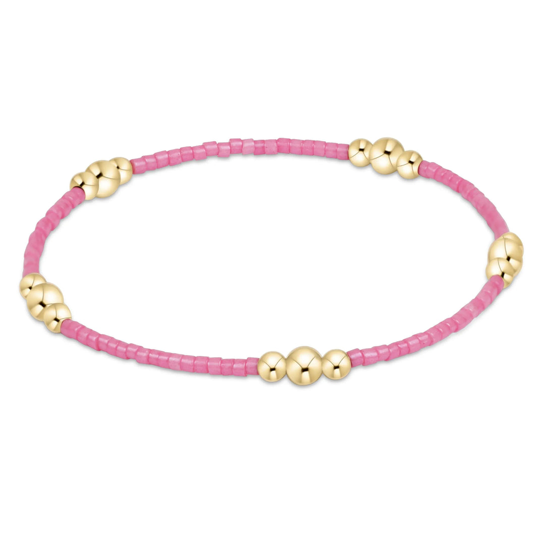 Enewton Hope Purpose Gold Bracelet in Bubblegum color, featuring a delicate chain and stylish design for everyday wear.