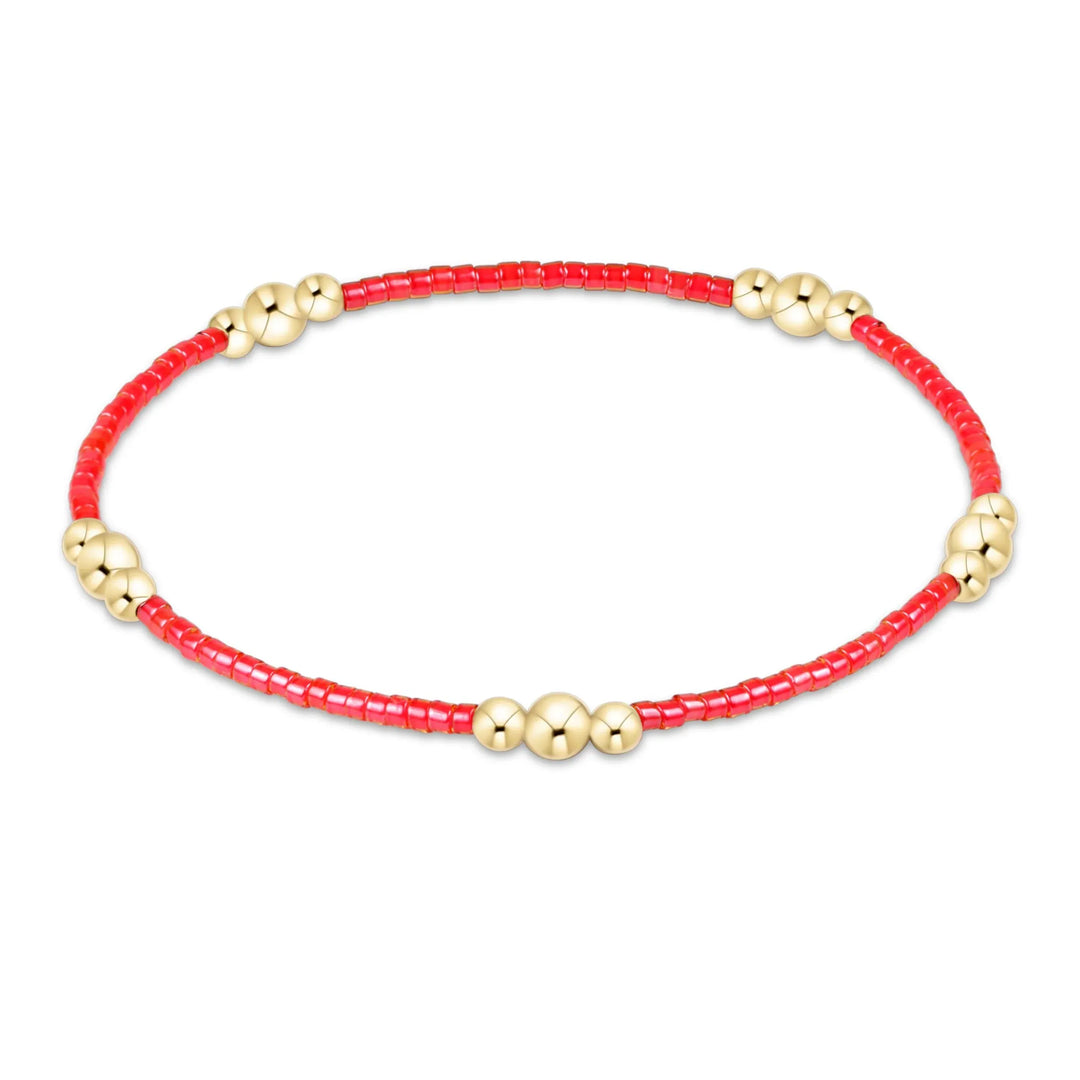 Enewton Hope Purpose Gold Bracelet in Sherbert color, featuring a delicate design and adjustable chain for elegant wear