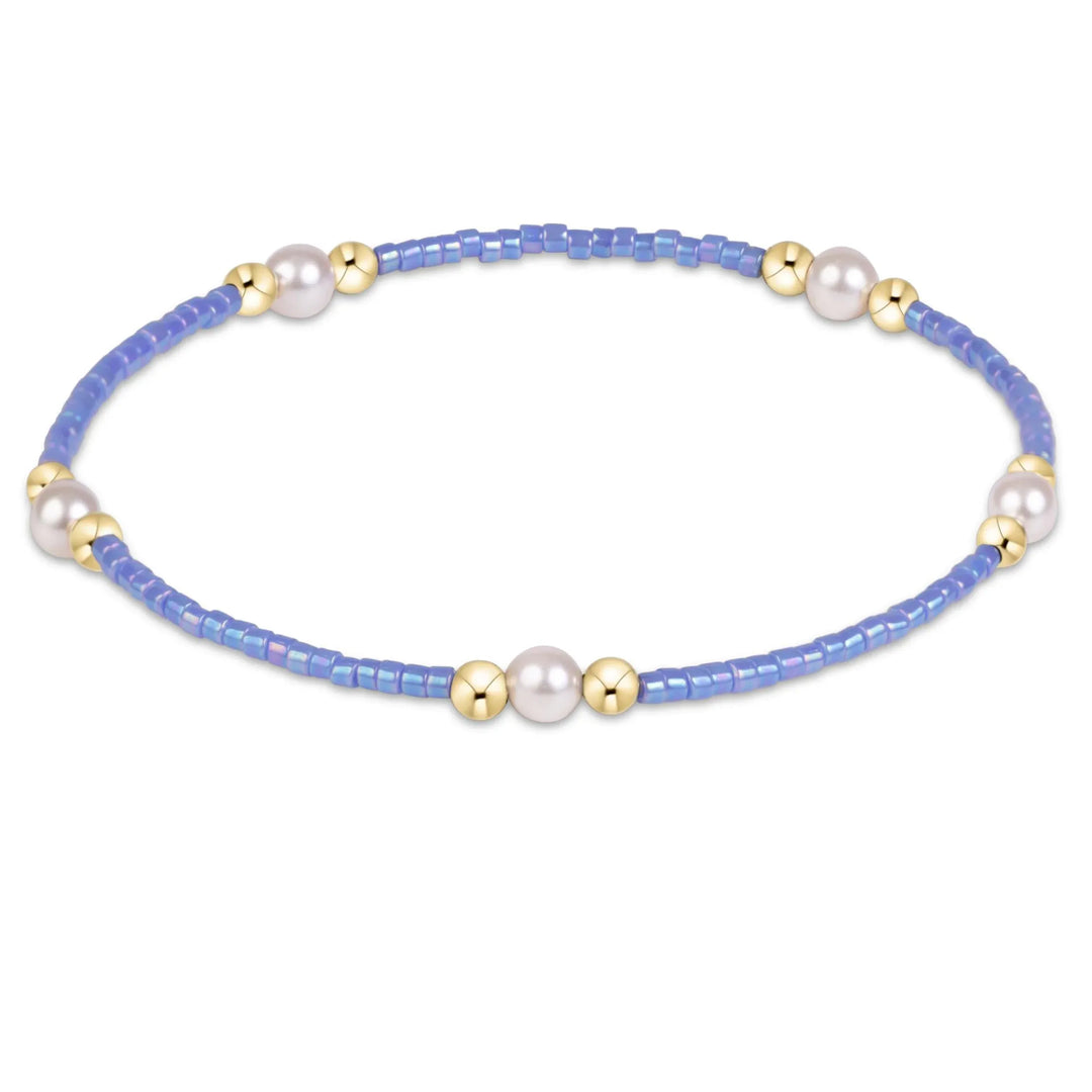 enewton Bracelet Hope Purpose Pearl Bracelet - Bright Blue