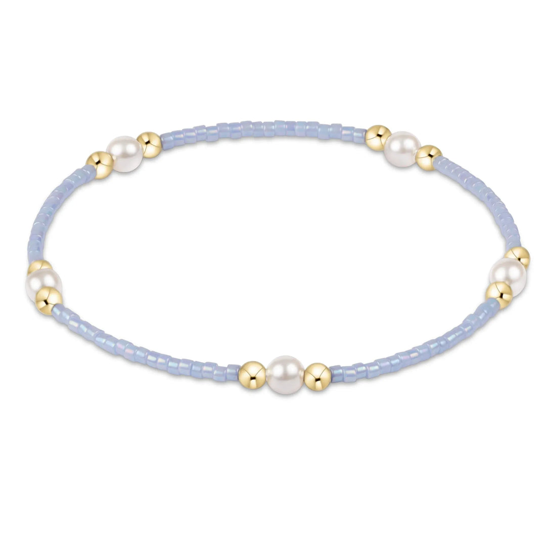 Enewton Hope Purpose Pearl Bracelet in Ocean Mist with elegant pearl beads and silver accents, stylish accessory for women.