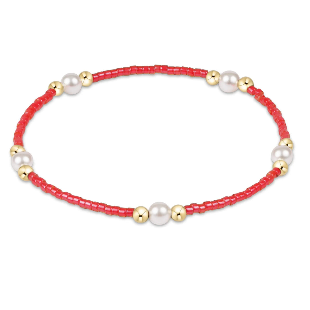 Enewton Hope Purpose Pearl Bracelet in Sherbert with lustrous pearls and elegant design, perfect for stylish accessories.
