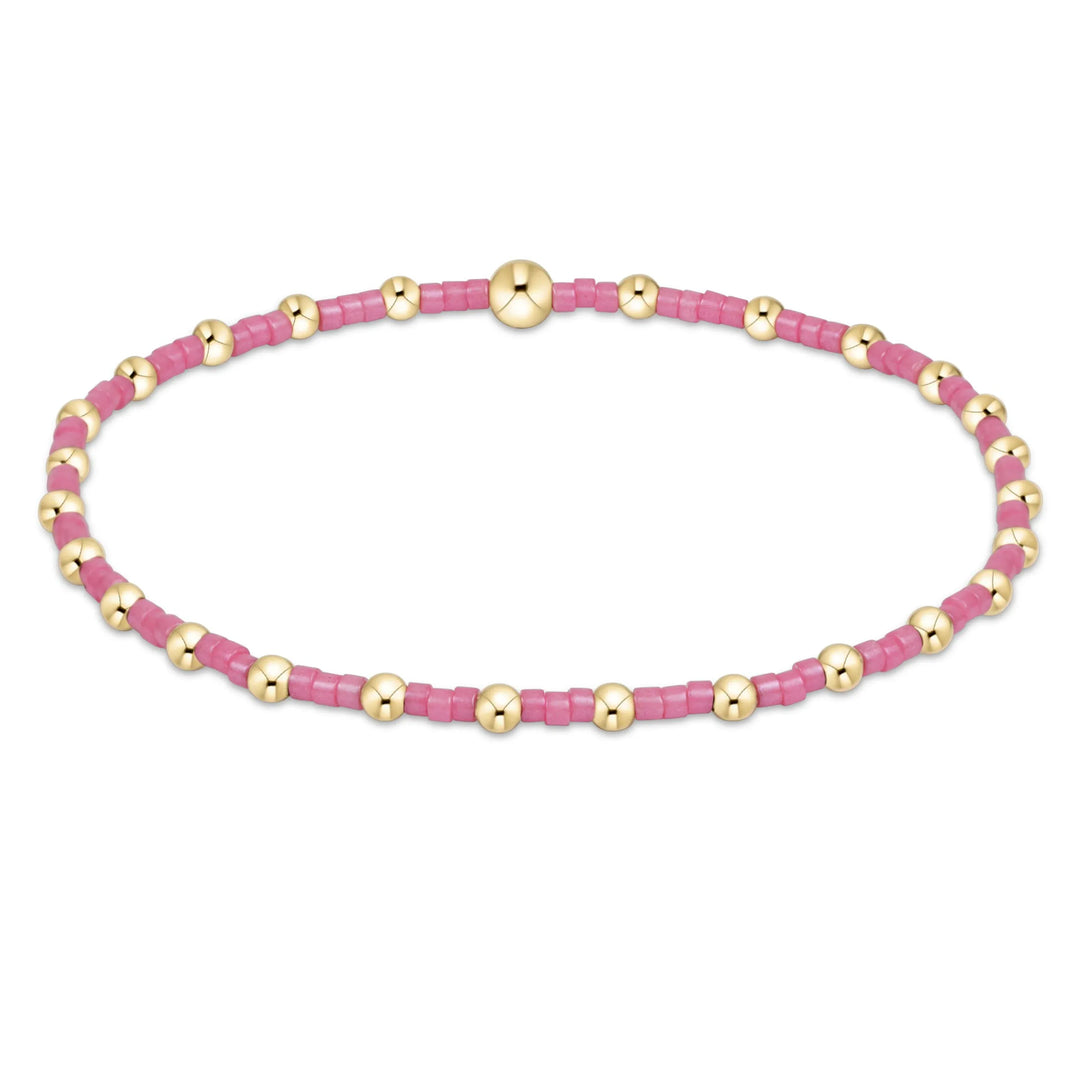 Hope Sincerity Bracelet by enewton featuring pink bubblegum-colored beads and a delicate design.