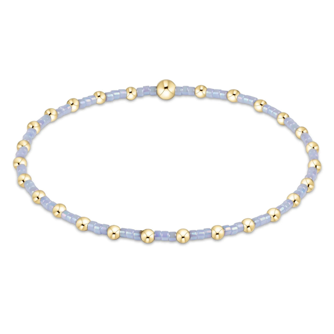 Enewton Hope Sincerity Bracelet in Ocean Mist with delicate beads and silver accents on a soft jewelry strand.