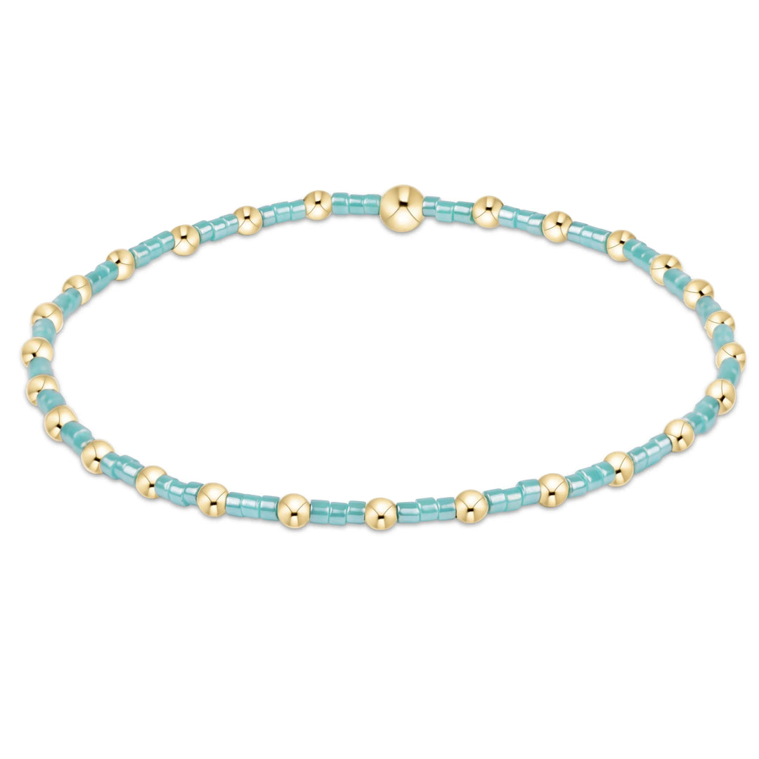 Enewton Hope Sincerity Bracelet featuring sea glass beads on a delicate string, designed for elegant and meaningful jewelry.