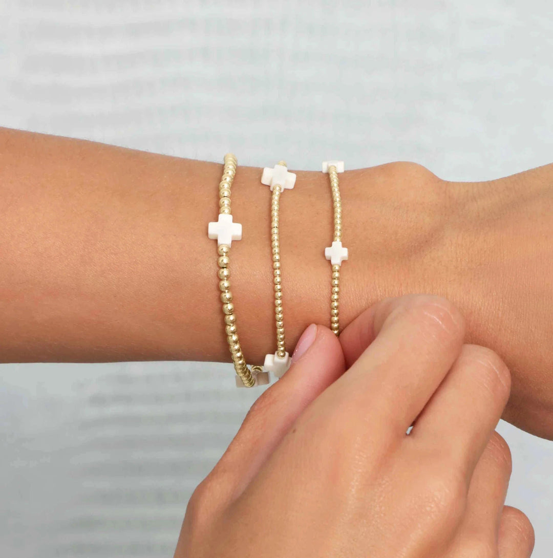 enewton Bracelet Hope Unwritten Signature Cross Bracelet - Call Me On My Shellphone