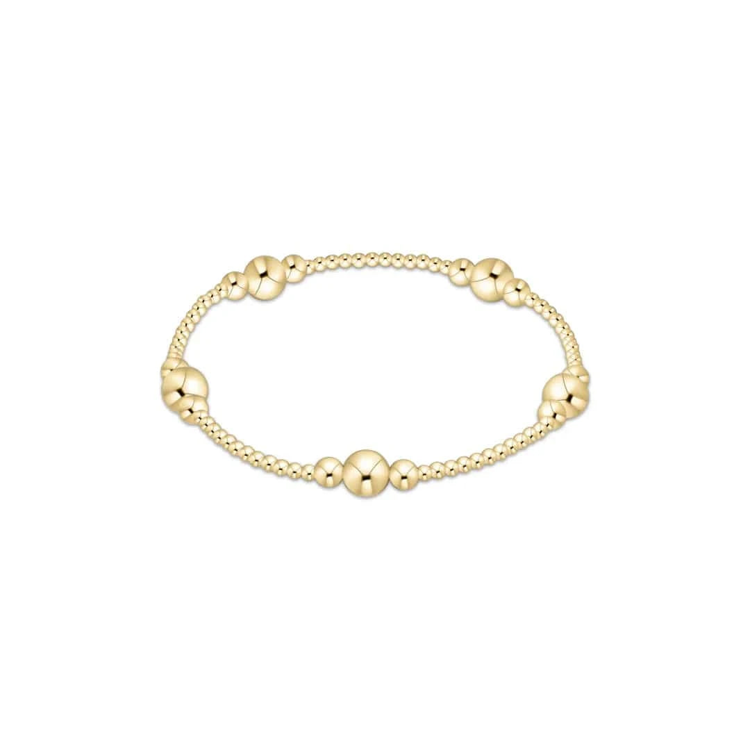 enewton Bracelet Purpose Gold 6mm Bead Bracelet