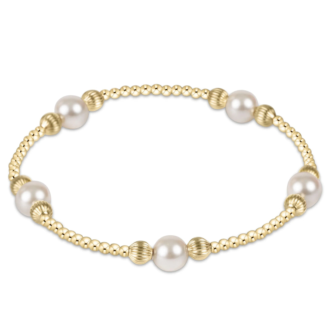 enewton Bracelet Purpose Pearl 6mm Dignity Gold Bracelet