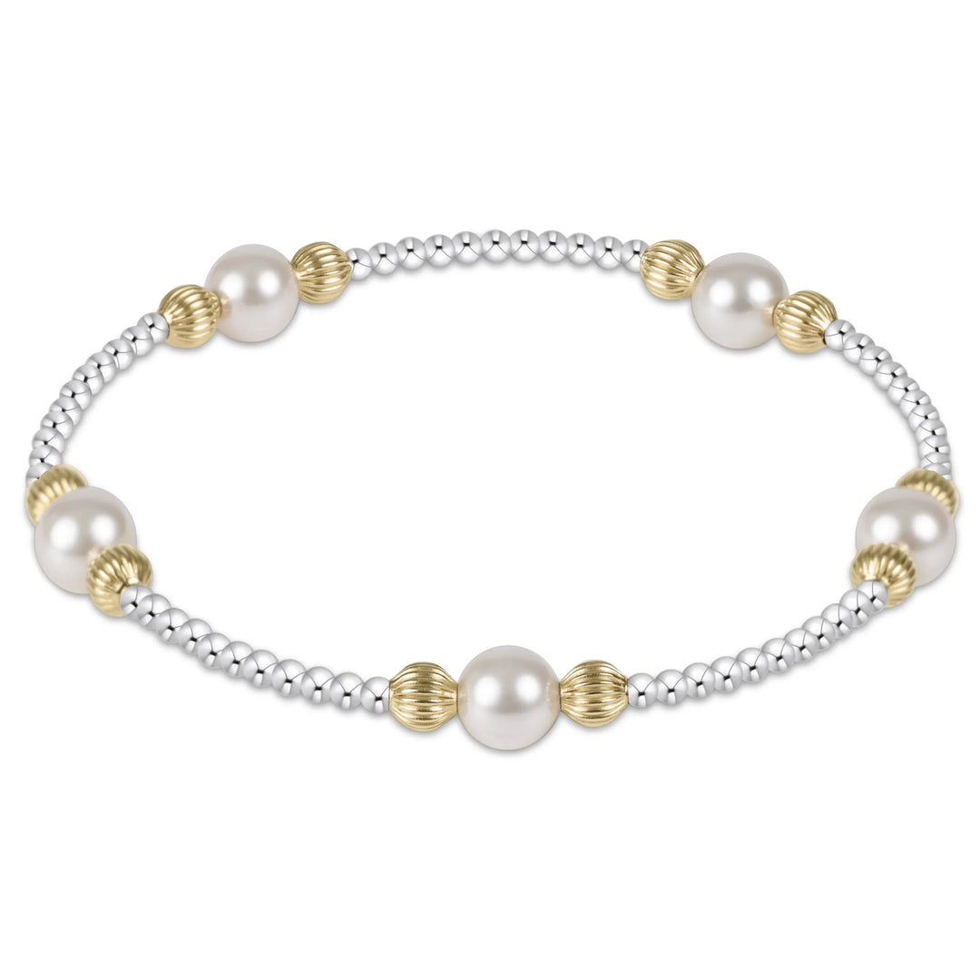 enewton Bracelet Purpose Pearl 6mm Dignity Mixed Metal Bracelet