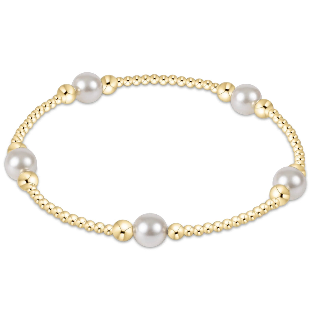 enewton Bracelet Purpose Pearl 6mm Gold Bracelet