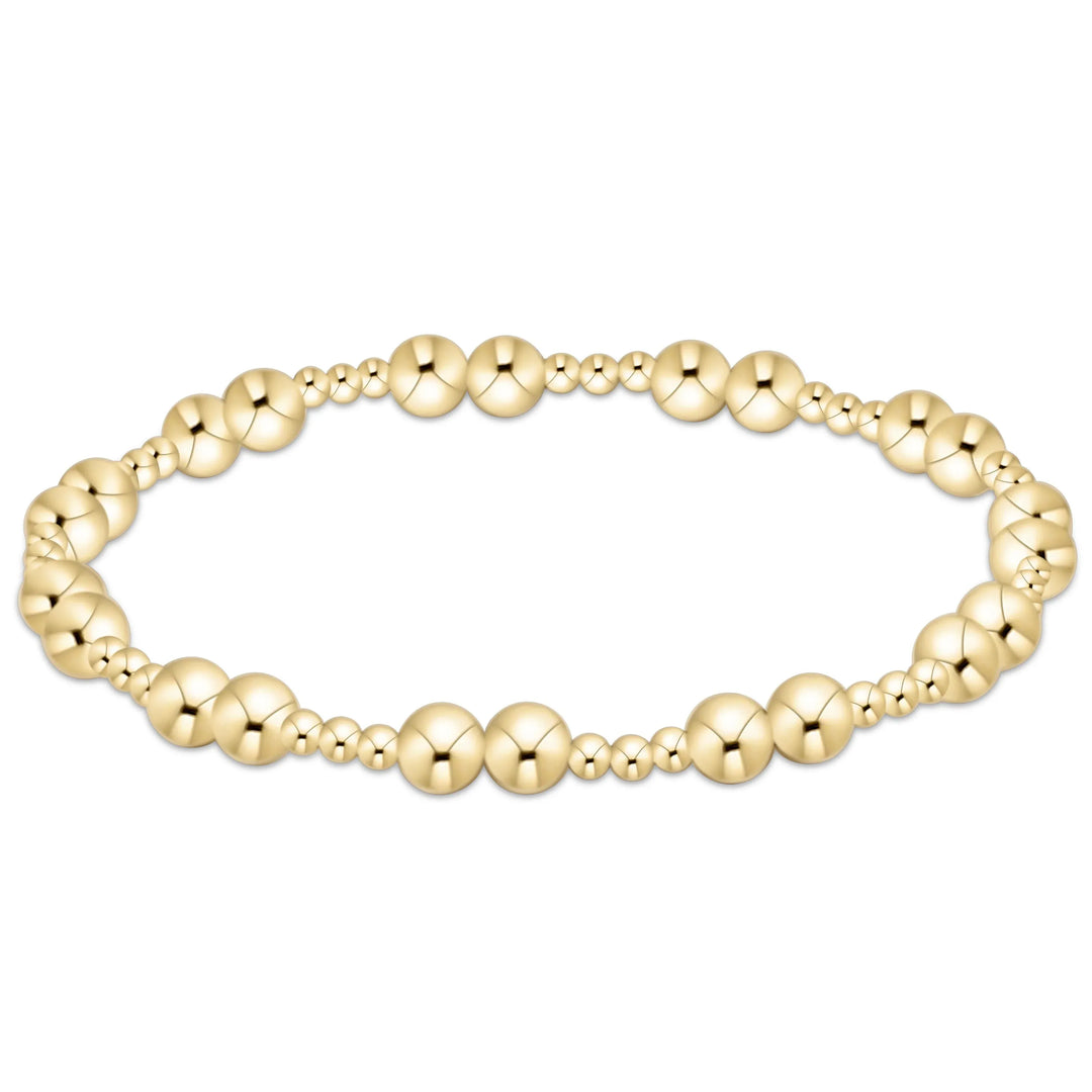 Gold 5mm bracelet by enewton with a sleek, minimalist design featuring interconnected links.