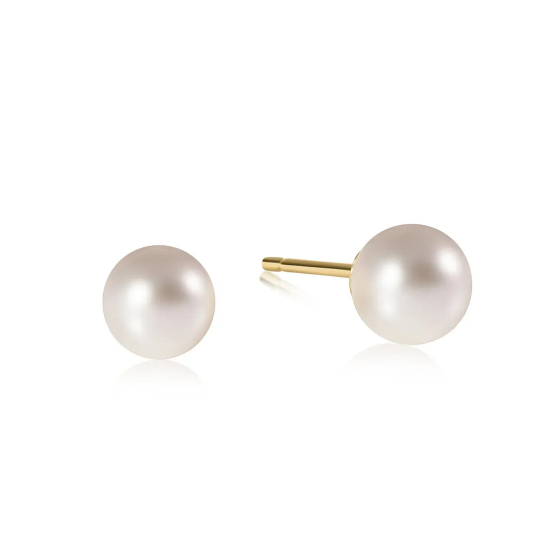 enewton Earrings Classic 8mm Ball Stud - Pearl
