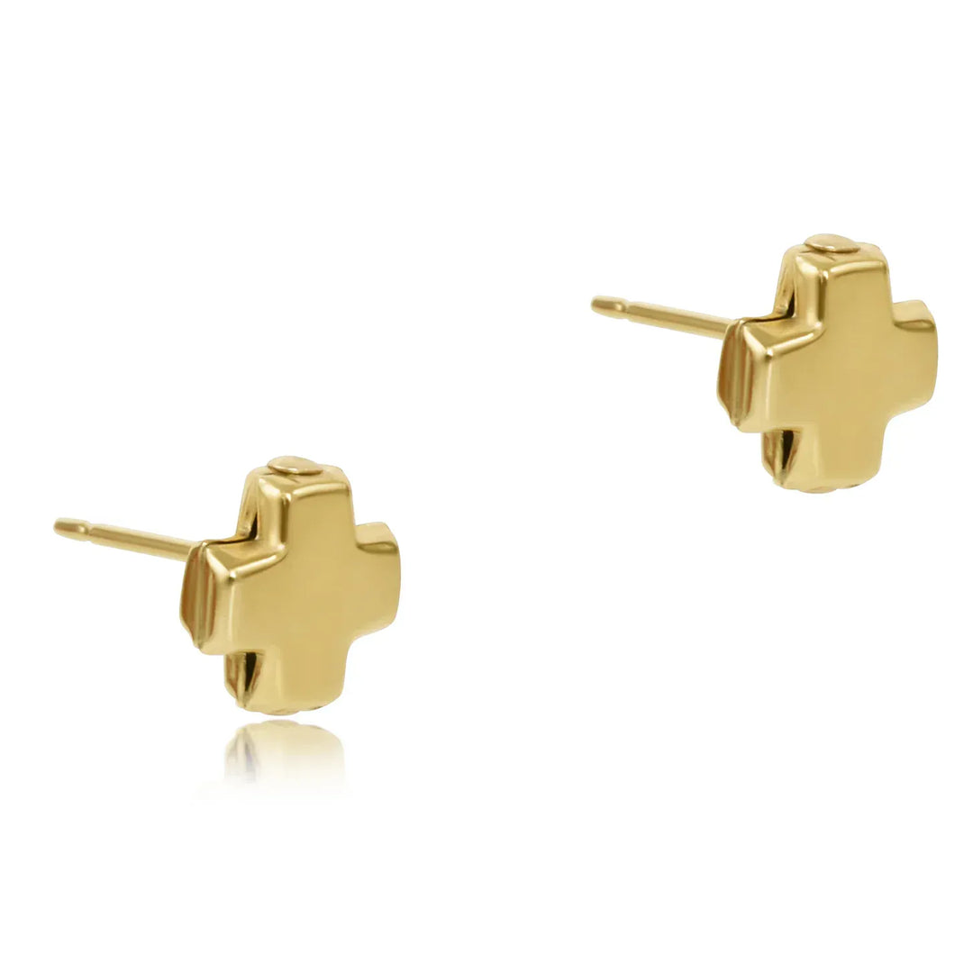 enewton Earrings Signature Cross Gold Stud - Gold
