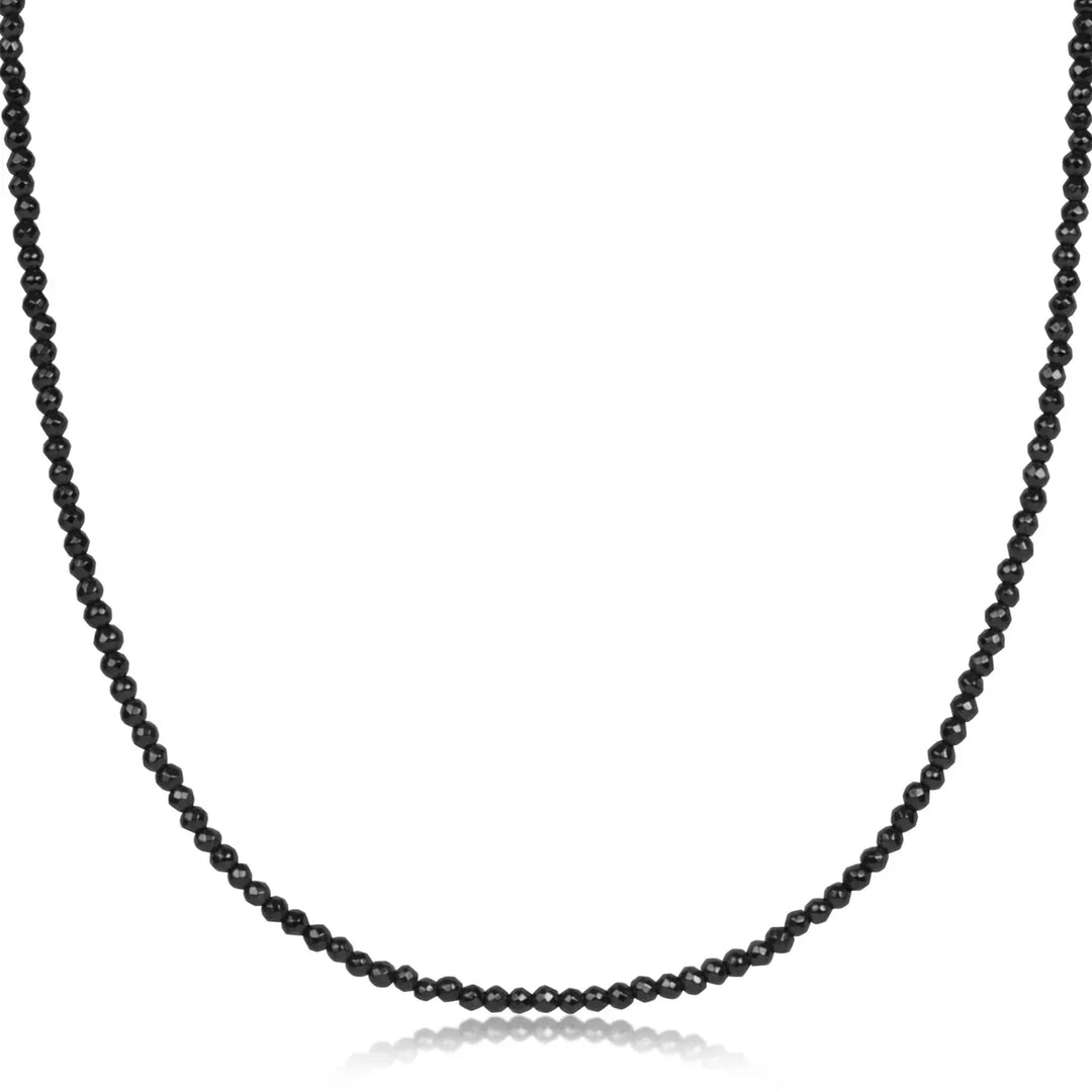 enewton Necklace Choker Faceted Hematite 2mm Bead