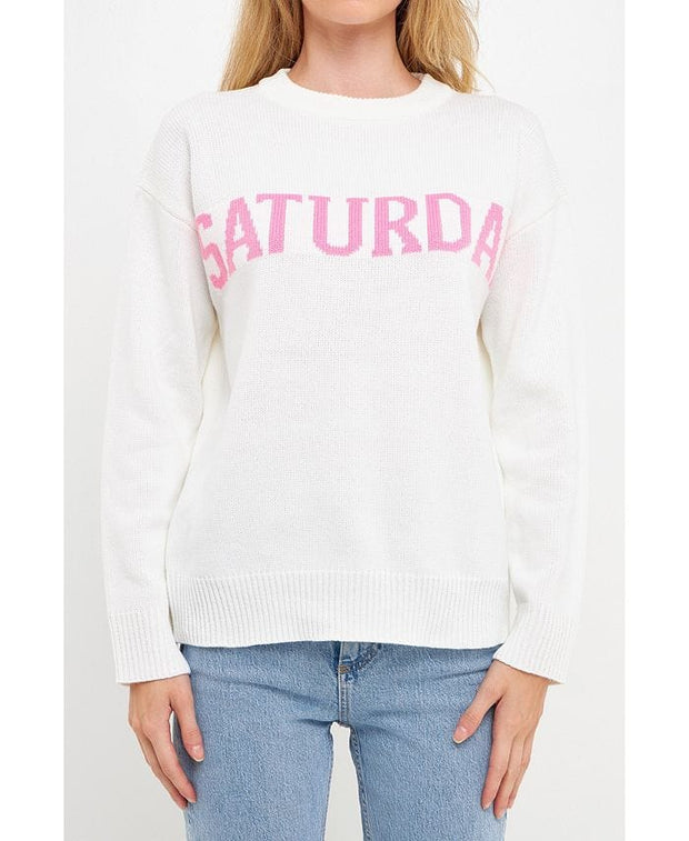 English Factory Sweater Weekday Motif Sweater