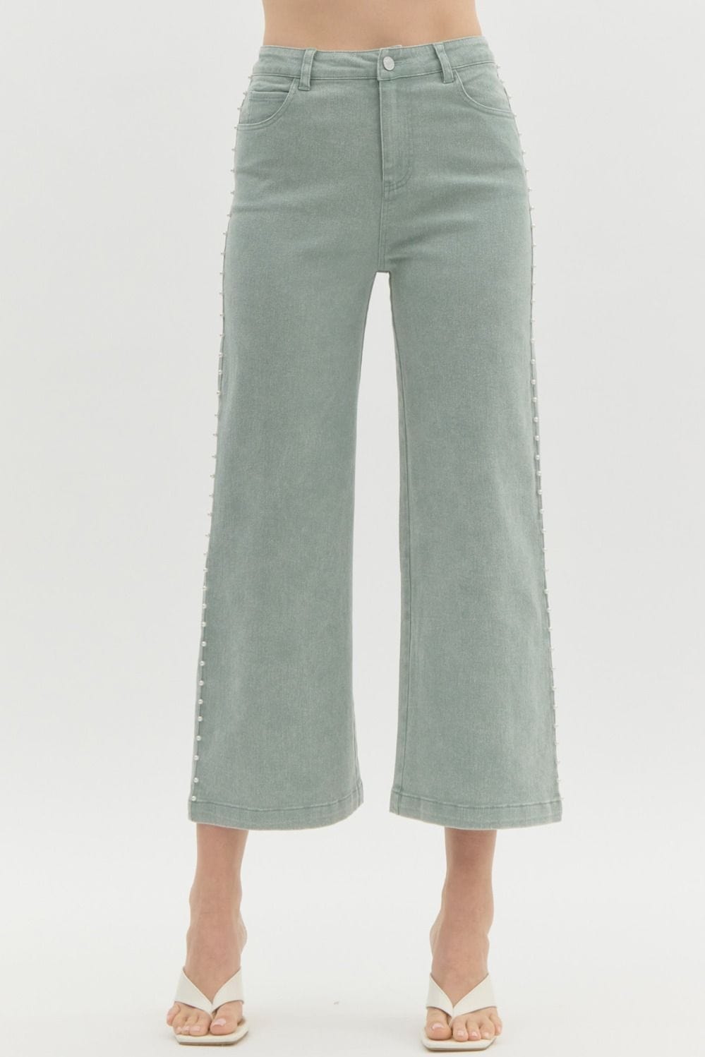 Entro Denim Milani High Waist Pearl Denim