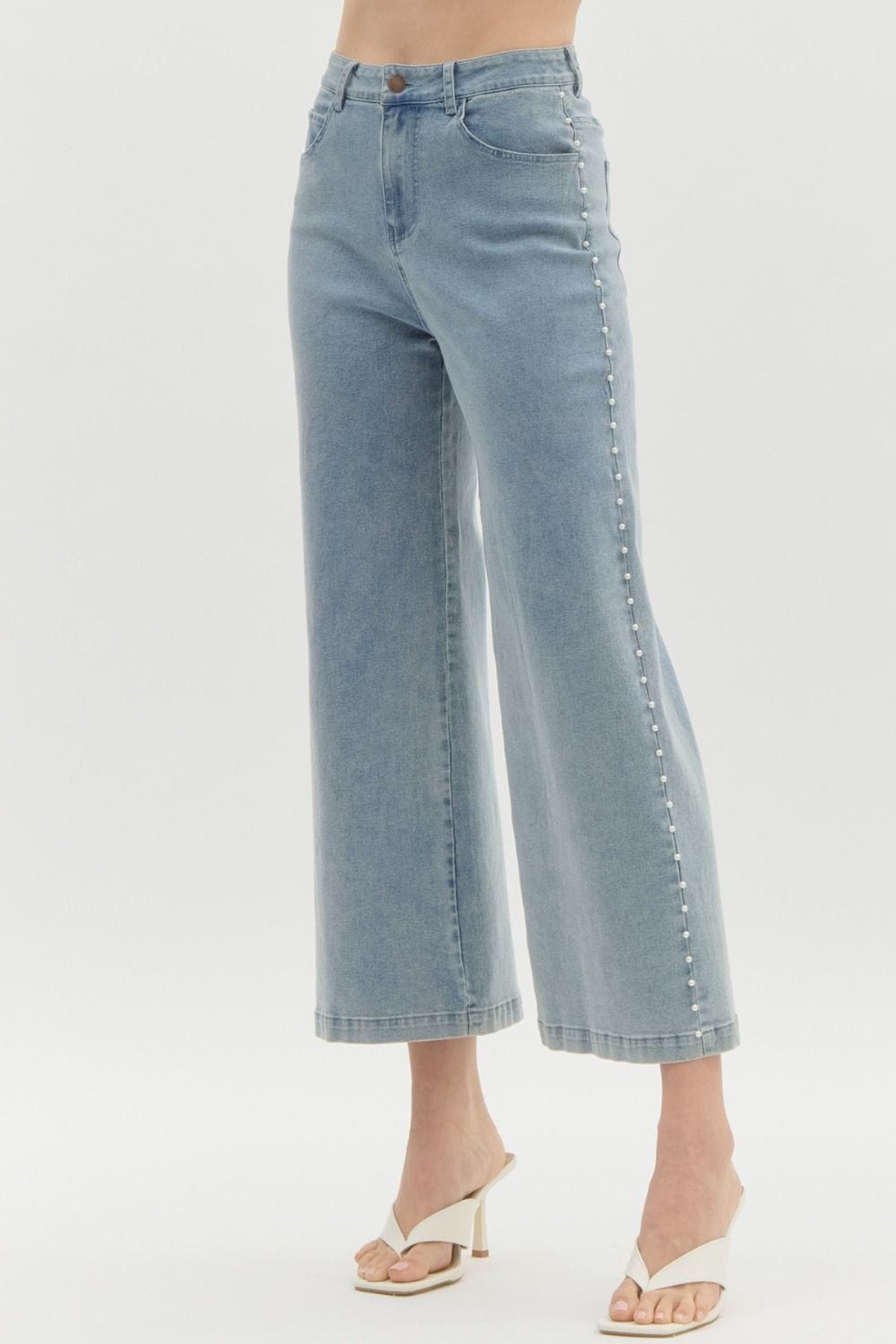 Entro Denim Milani High Waist Pearl Denim