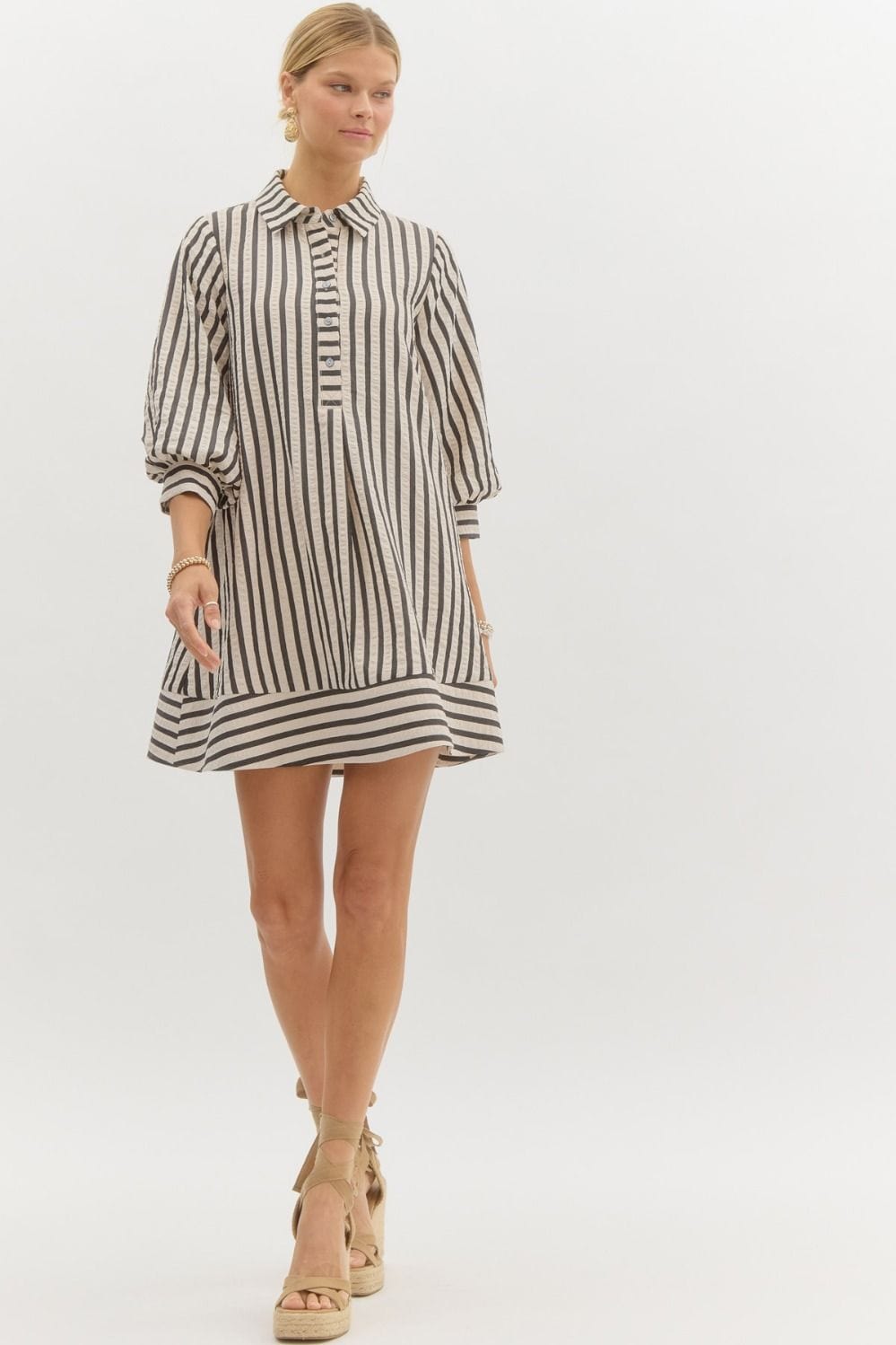 Entro Dress Alyssa Striped Dress