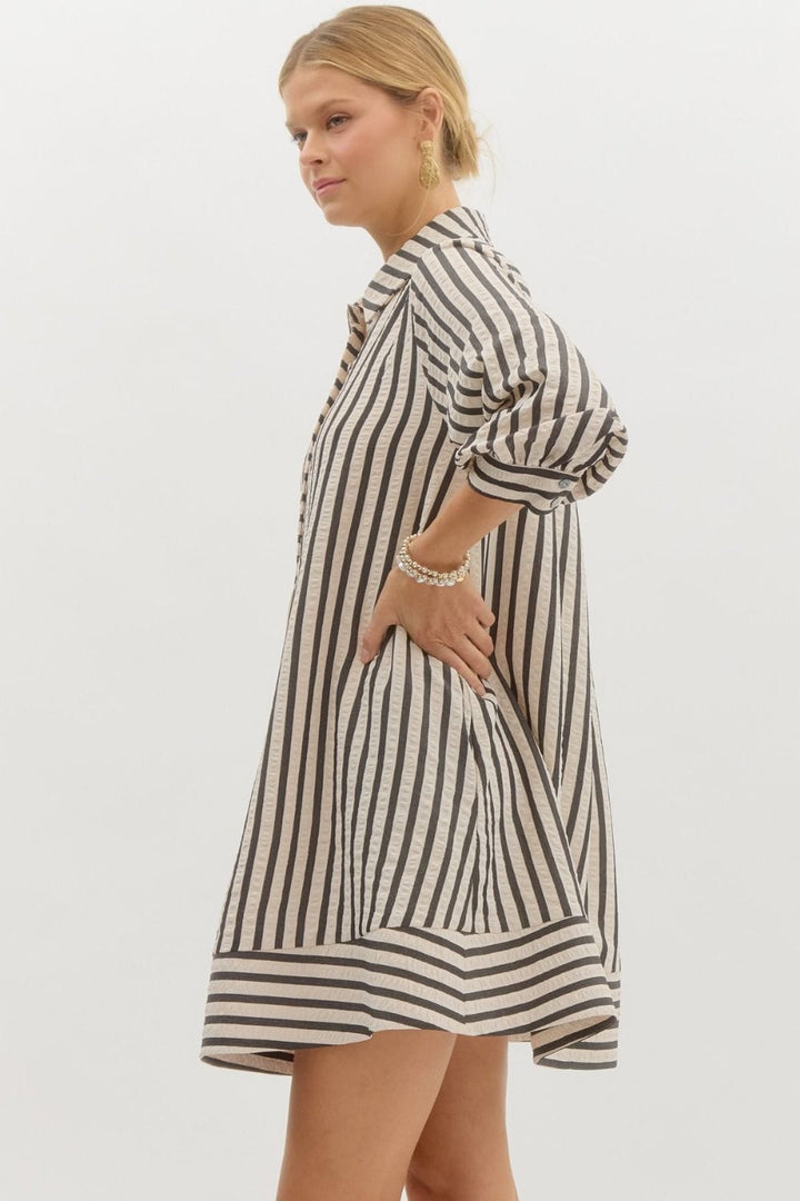 Entro Dress Alyssa Striped Dress