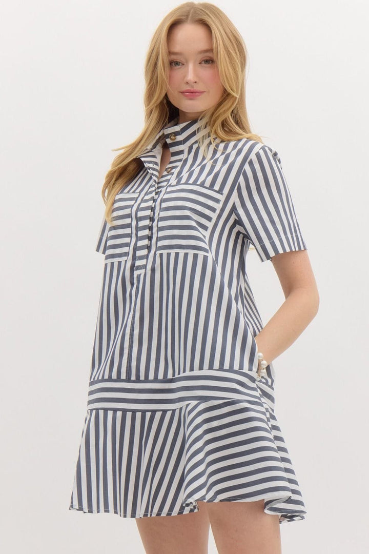 Entro Dress Avery Striped Dress