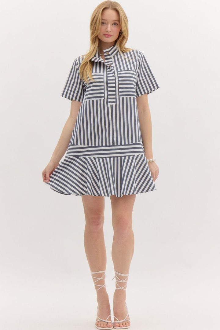 Entro Dress Avery Striped Dress