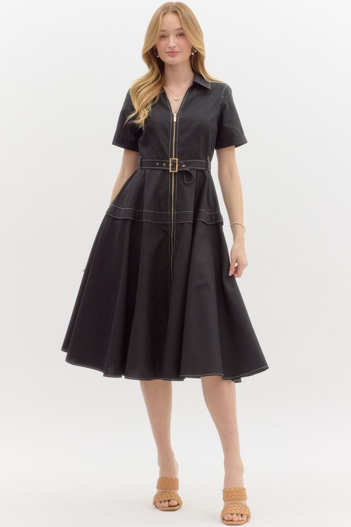 Entro Dress Black / S Lainey Midi Dress