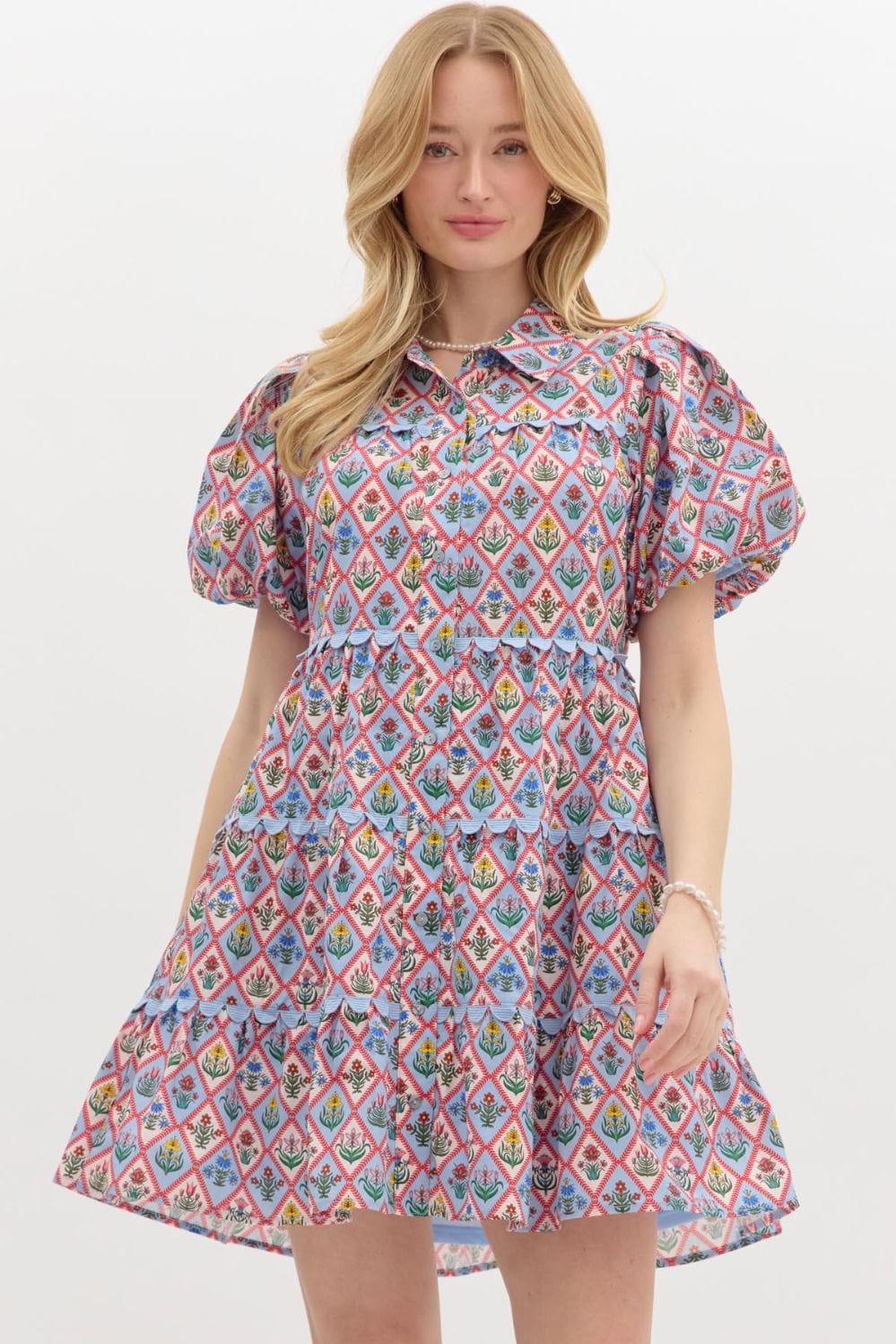 Entro Dress Blue / S Laila Floral Dress